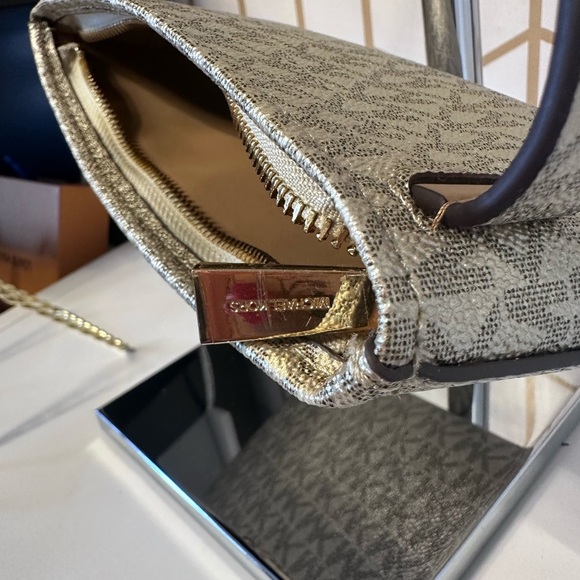 NWOT  Gold Michael Kors Belt Small bag. main image 7